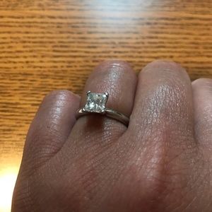 1.30 princess cut diamond engagement ring